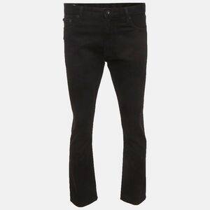 Off-White Black Denim Permanent Jeans M/waist 33"